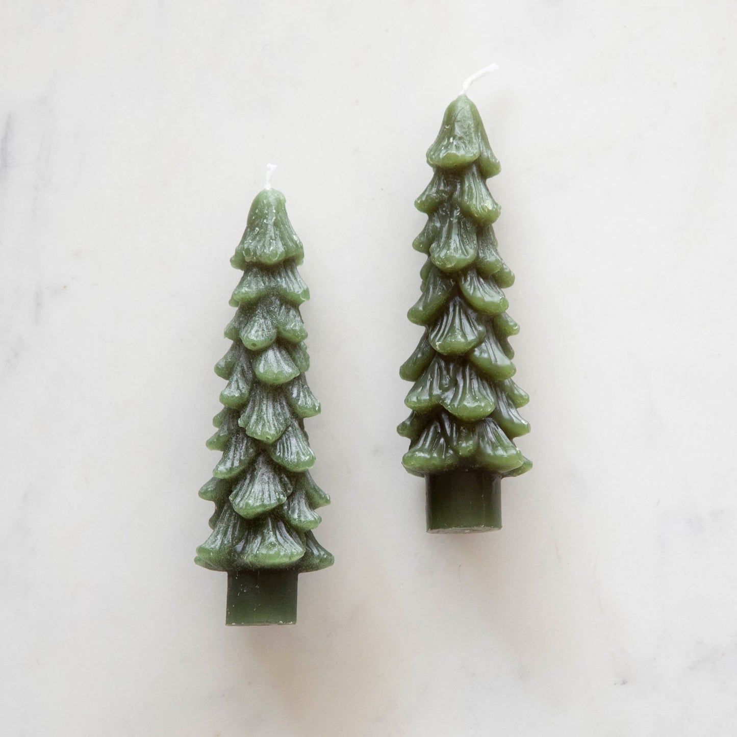 🎄 Snowy Tree Flameless Candles – 2 Pack