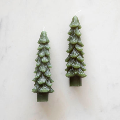 🎄 Snowy Tree Flameless Candles – 2 Pack