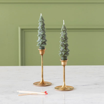 🎄 Snowy Tree Flameless Candles – 2 Pack