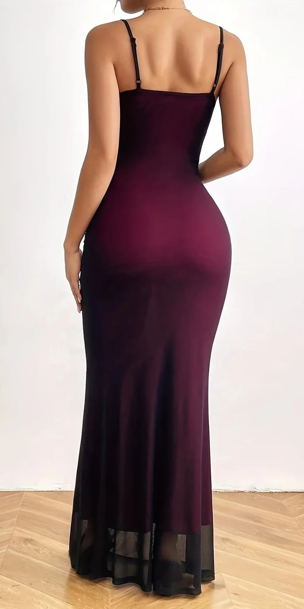 Sexy Spaghetti-Sapstr Tulle Evening Dress