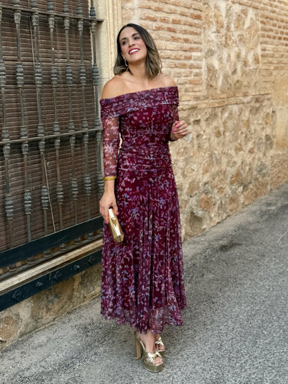 Vestido Tul Estampado| Vera