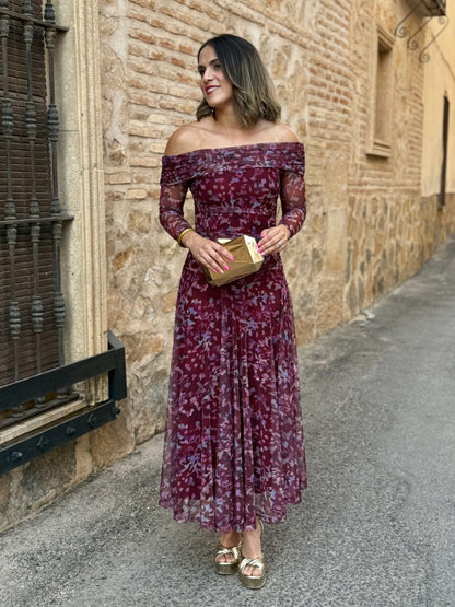 Vestido Tul Estampado| Vera